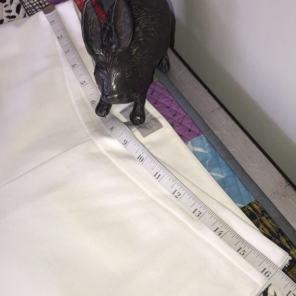 PURE Collection Cotton Stretch Crop Trouser Pants Soft White sz 6 NWT - Picture 8 of 12